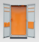 电力机柜箱门发泡塑料PU密封圈，对开门加门封。保证更高的防护等级